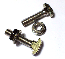 T-Bolt M8X35 With Flange Nut - 40/45/50/60 series Slot 10